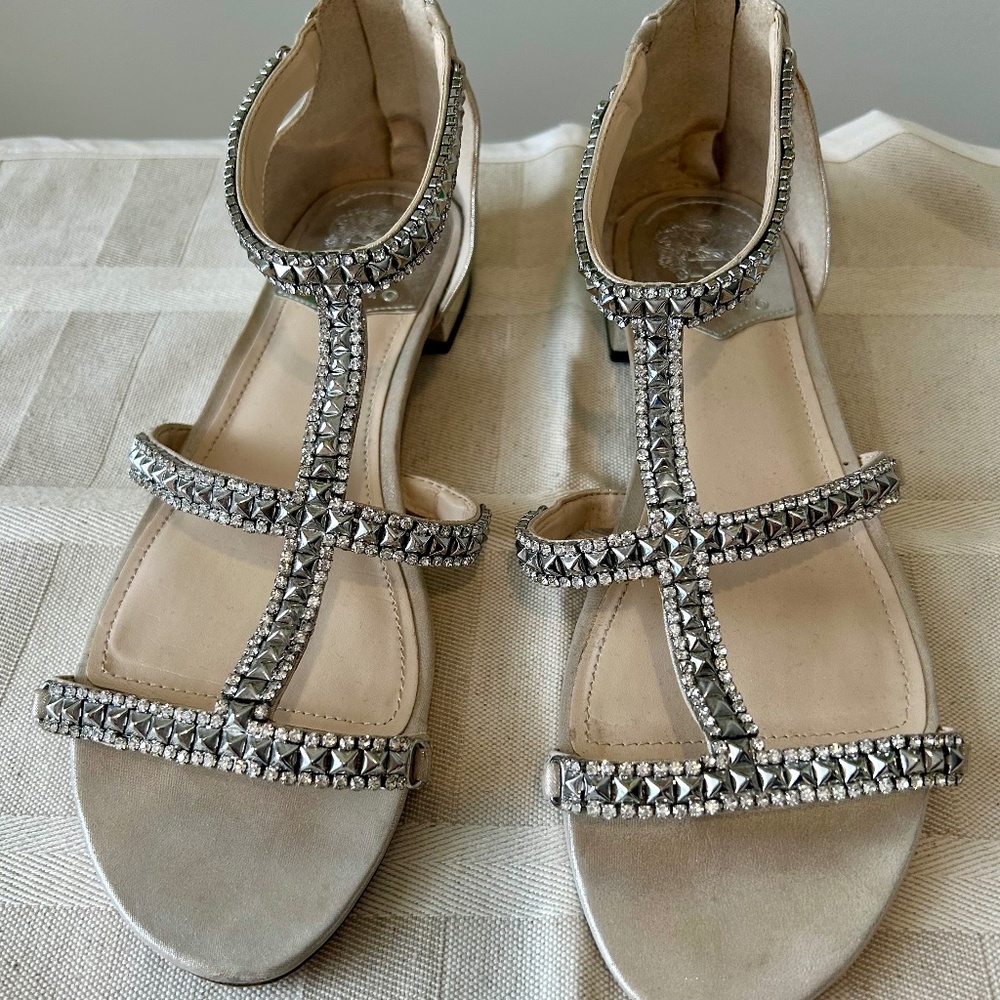 Vince Camuto silver  chic sandals 10
